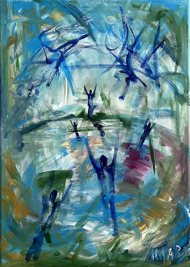 Obraz Those Who Seek a Way Out autorstwa IMARY, rozmiar: 70 × 50 , wykonany z Canvas, acrylic, medium Painting, cena: €990
