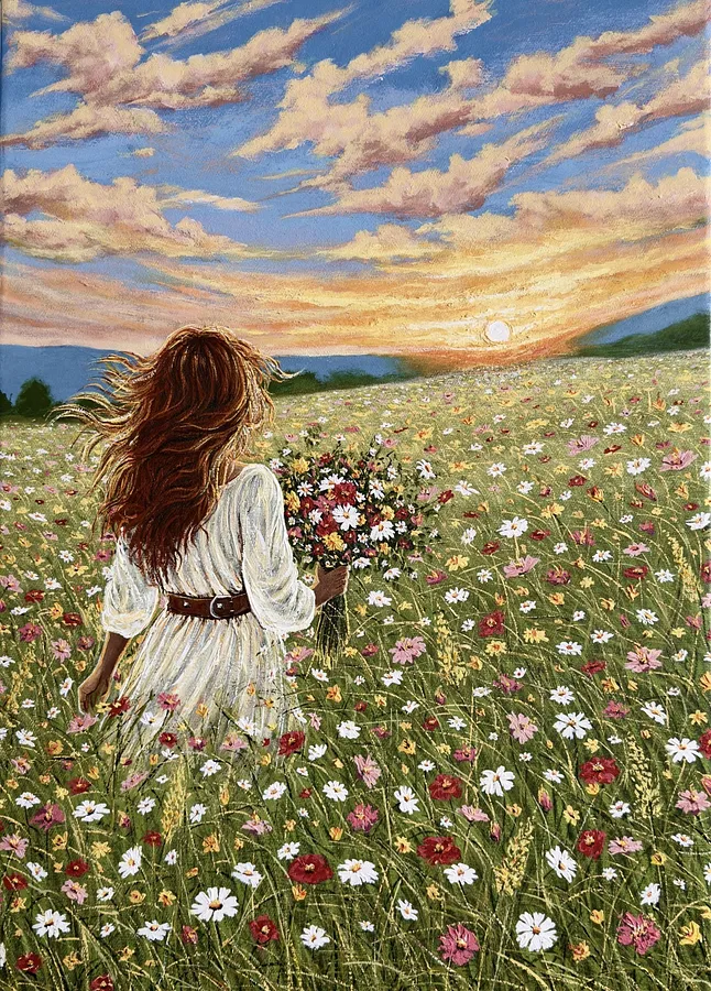 Immagine di The Way Opens di Elena Adele Dmitrenko, medium: Painting, serie: Forever Moment's, prezzo: $1280
