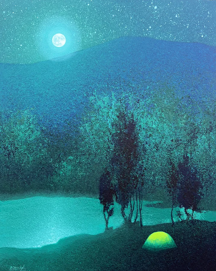 Image de Silence  par Andrii Kovalyk, taille : 150x120, médium Original Artworks , faisant partie de la série Inner Landscapes, au prix de €6000