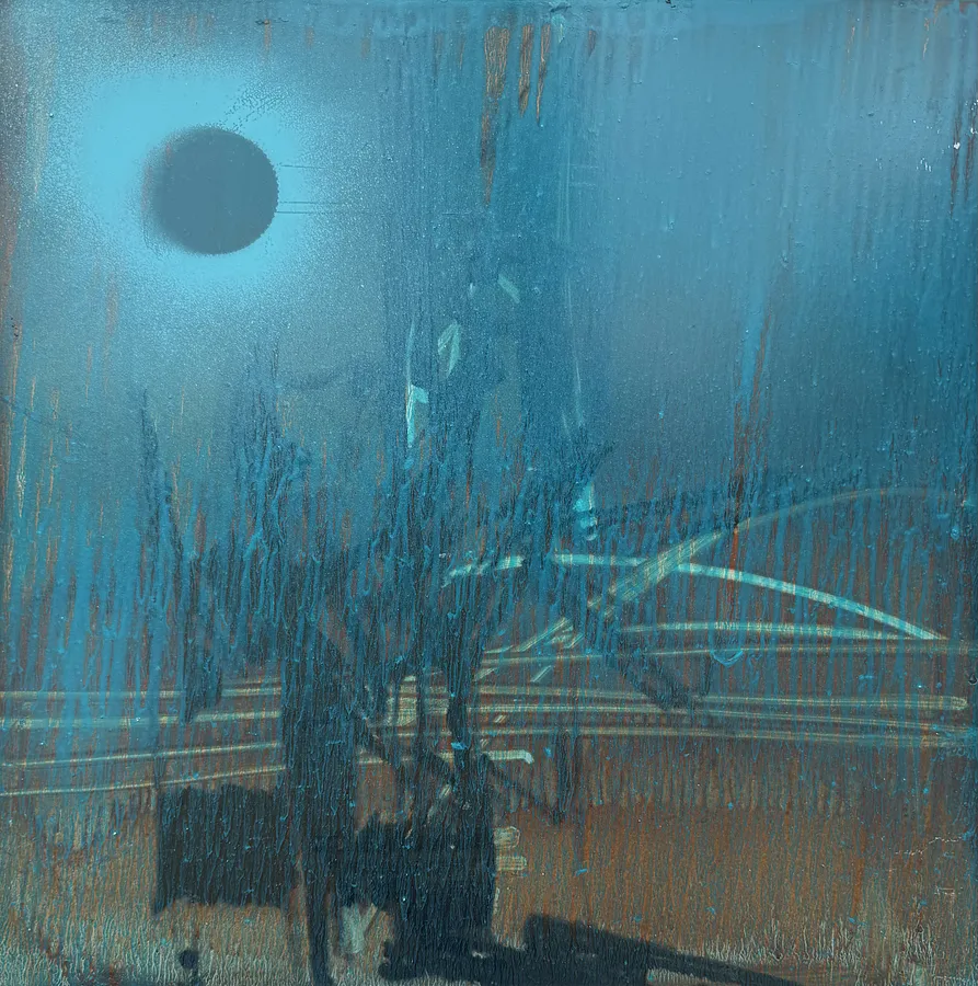 Immagine di 01.06 —  Diaries / Signs of the Times/ Series di Maryan Besaga, dimensioni: 40 Х40 см, materiali: mixed media on metal, medium: Painting, città: Poland, serie: Diaries / Signs of Time, prezzo: €1500
