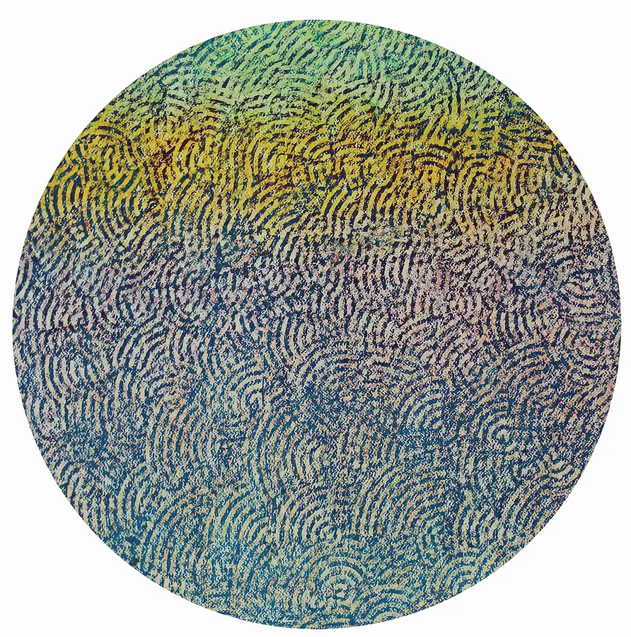 Immagine di Cosmology 4 — "Presence" Series di Maryan Besaga, dimensioni: 70 х70 см, materiali: pastel, paper, medium: Graphics, città: Ukraine, serie: PRESENCE, prezzo: $3500