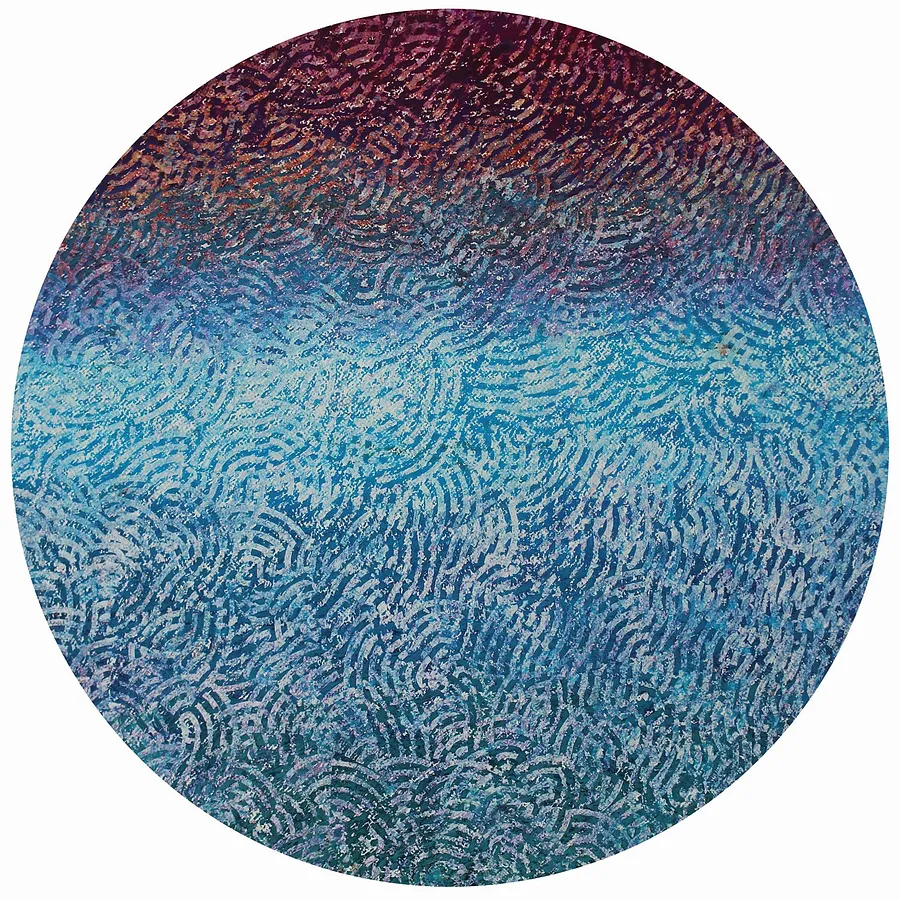 Bild von Cosmology 3 — "Presence" Series von Maryan Besaga, Größe: 70 х70 см, hergestellt aus pastel, paper, Graphics Medium, aus Ukraine, Teil der PRESENCE Serie, zum Preis von $3500