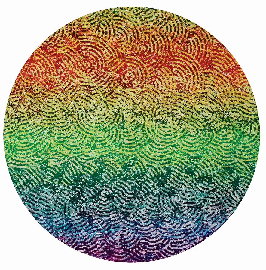 Immagine di Cosmology 1 — "Presence" Series di Maryan Besaga, dimensioni: 70 х70 см, materiali: pastel, paper, medium: Graphics, città: Ukraine, serie: PRESENCE, prezzo: $3500