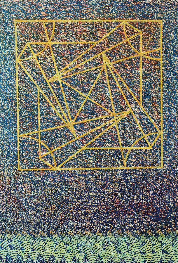Immagine di «Cosmology 2X»  — "Presence" Series di Maryan Besaga, dimensioni: 110 х 80 см, materiali: pastel, paper, medium: Graphics, città: Ukraine, serie: PRESENCE, prezzo: $2500