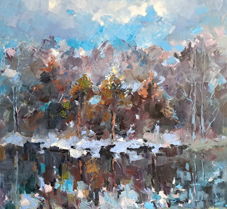 Obraz Frosty autorstwa Olha Kashshai, rozmiar: 80 × 70 cm, wykonany z oil on canvas, medium Painting, cena: ₴22000