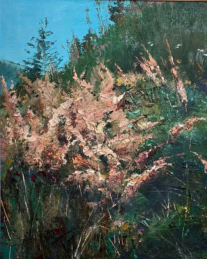 Immagine di Summer Grasses II — "Impressions" Series di Maryan Besaga, dimensioni: 80х70 cm, materiali: олія, полотно, medium: Painting, città: Ukraine, serie: IMPRESSIONS