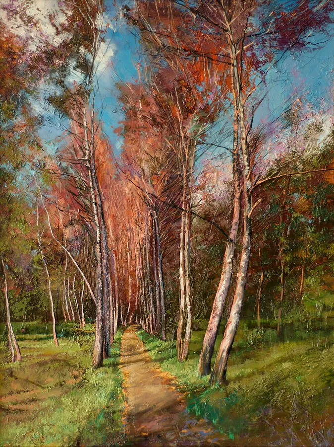 Bild von Autumn. "Impressions" Series. von Maryan Besaga, Größe: 65Х85 cm, hergestellt aus oil on canvas, Painting Medium, aus Ukraine, Teil der IMPRESSIONS Serie