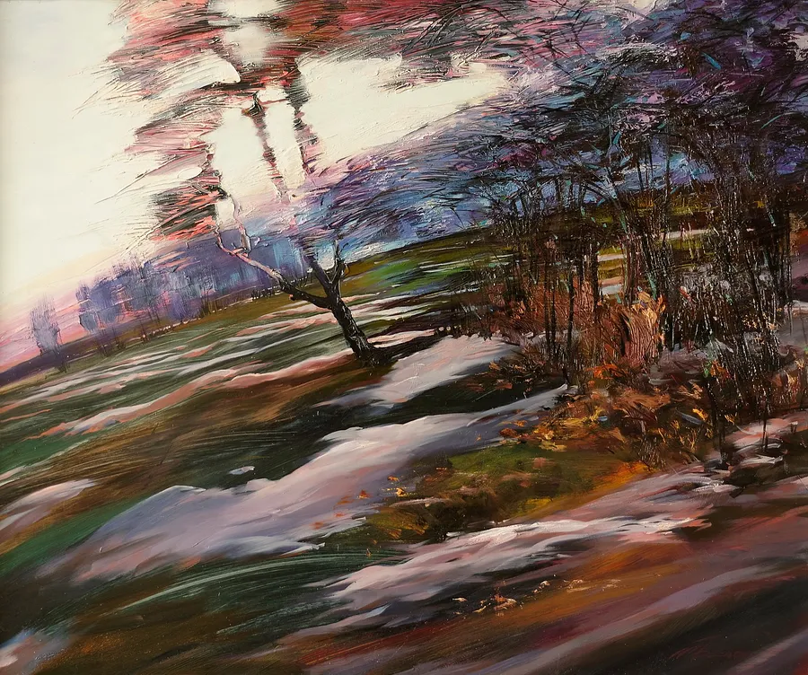 Immagine di Spring is coming soon. "Presence" series. di Maryan Besaga, dimensioni: 70Х85 cm, medium: Painting, serie: IMPRESSIONS