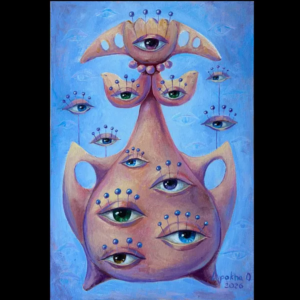 Immagine di Спостерігачі di Оксана Лопоха, dimensioni: 40х60см, medium: Живопис, serie: Хранителі, prezzo: $730