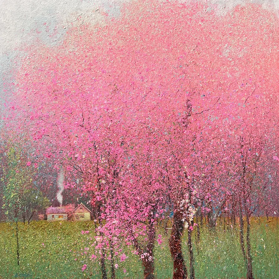 Immagine di Energy of Spring  di Andrii Kovalyk, dimensioni: 150x150 cm , medium: Original Artworks , serie: Sold, prezzo: €7000