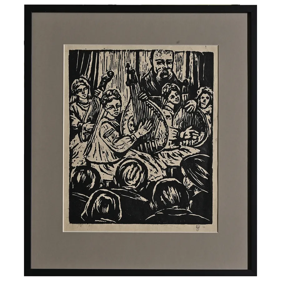 Image of Концерт by Сміх-Шатківський Олекса, size: 30 х 25 см, Graphics medium, priced at $400