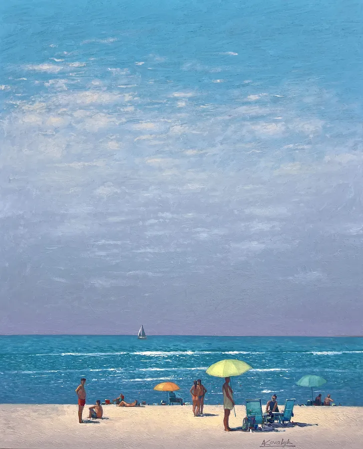 Immagine di Summer Vacation Memories di Andrii Kovalyk, dimensioni: 100x81 cm , medium: Original Artworks , serie: Summer Memories Series , prezzo: €2500