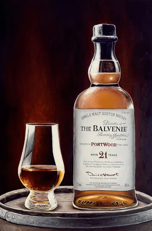 Immagine di The Balvenie di Elena Adele Dmitrenko, dimensioni: 36 x 24 inches, medium: Painting, serie: Still Life, prezzo: $3600