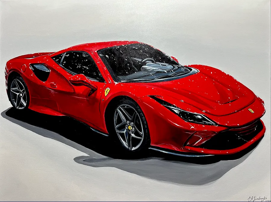 Immagine di Ferrari di Elena Adele Dmitrenko, dimensioni: 36 x 48 inches, serie: Car's, prezzo: €4600