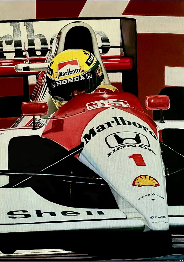 Immagine di Ayrton Senna Formula 1 Legend di Elena Adele Dmitrenko, serie: Car's, prezzo: $3800