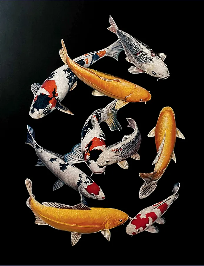 Immagine di Koi Carps di Elena Adele Dmitrenko, serie: Animals & Birds, prezzo: €3800