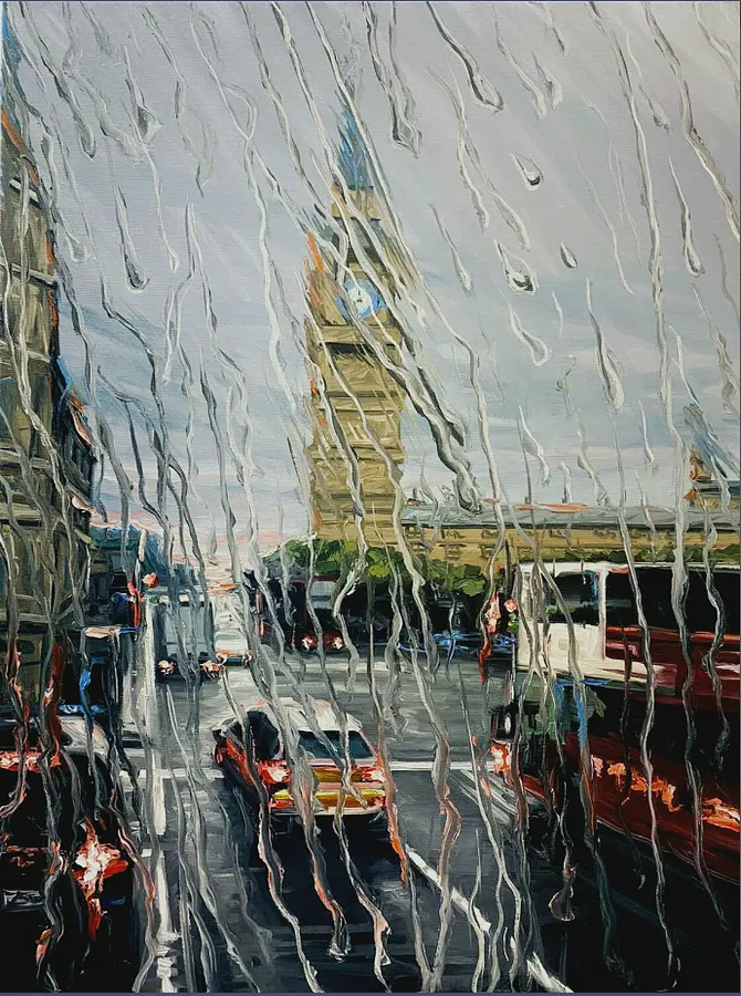 Immagine di Rainy day at city di Elena Adele Dmitrenko