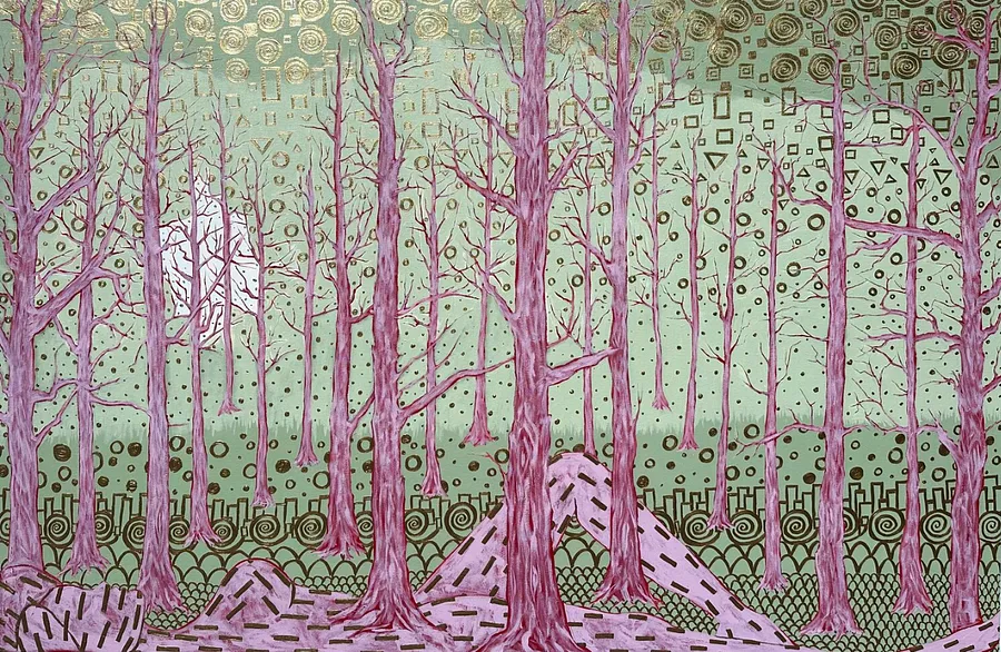 Immagine di Connected di Elena Adele Dmitrenko, dimensioni: 42 x 64 inches, 107 x 163 cm, serie: Freedom, prezzo: $4200