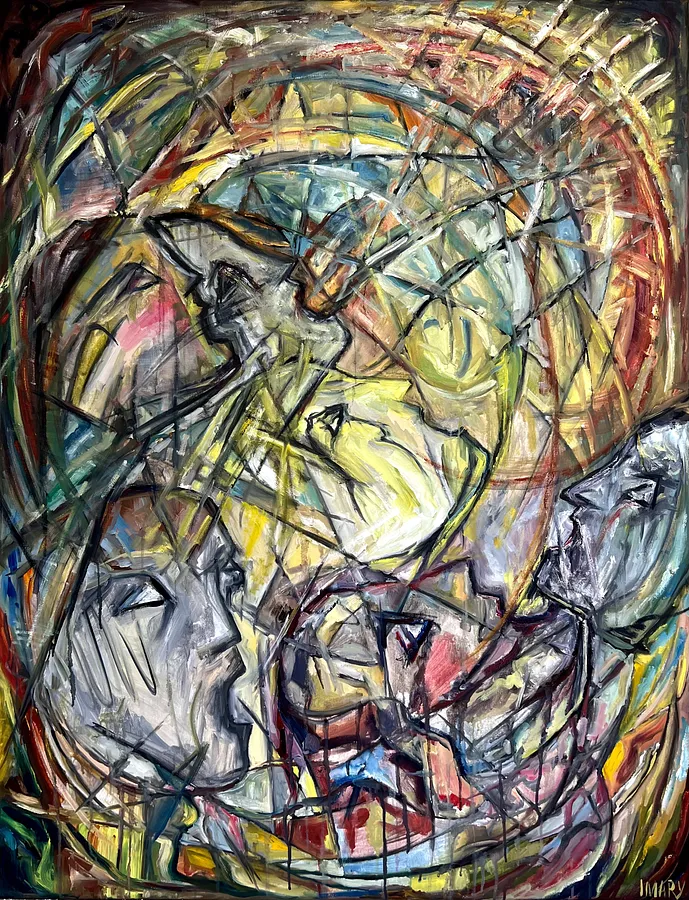 Зображення "Souls" від IMARY, розмір: 130 × 100, матеріали: canvas, oil, медіум: Painting, серія: Metanoia, ціна: €15000