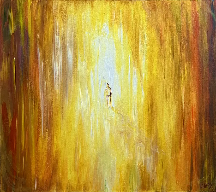 Image of “The Path to Truth” by IMARY, size: 90 × 80 , made of Canvas, acrylic, Painting medium, priced at Price on request