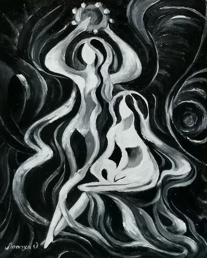 Immagine di Гармонія потоку 2 di Оксана Лопоха, dimensioni: 30х40см, medium: Живопис, serie: Ритм і рух, prezzo: $350