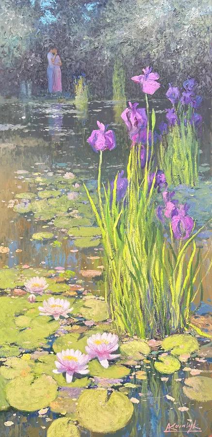 Immagine di A Summer Moment di Andrii Kovalyk, dimensioni: 150x73 cm , medium: Original Artworks , serie: Landscapes Around the World , prezzo: €4500