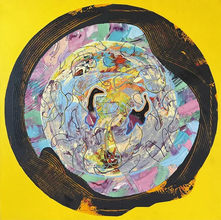 Immagine di Primary Movement VI — Серія «Prima Motus». di Maryan Besaga, dimensioni: 100x100 cm, materiali: mixed media on canvas, medium: Painting, città: Ukraine, serie: PRIMA MOTUS , prezzo: Prezzo su richiesta