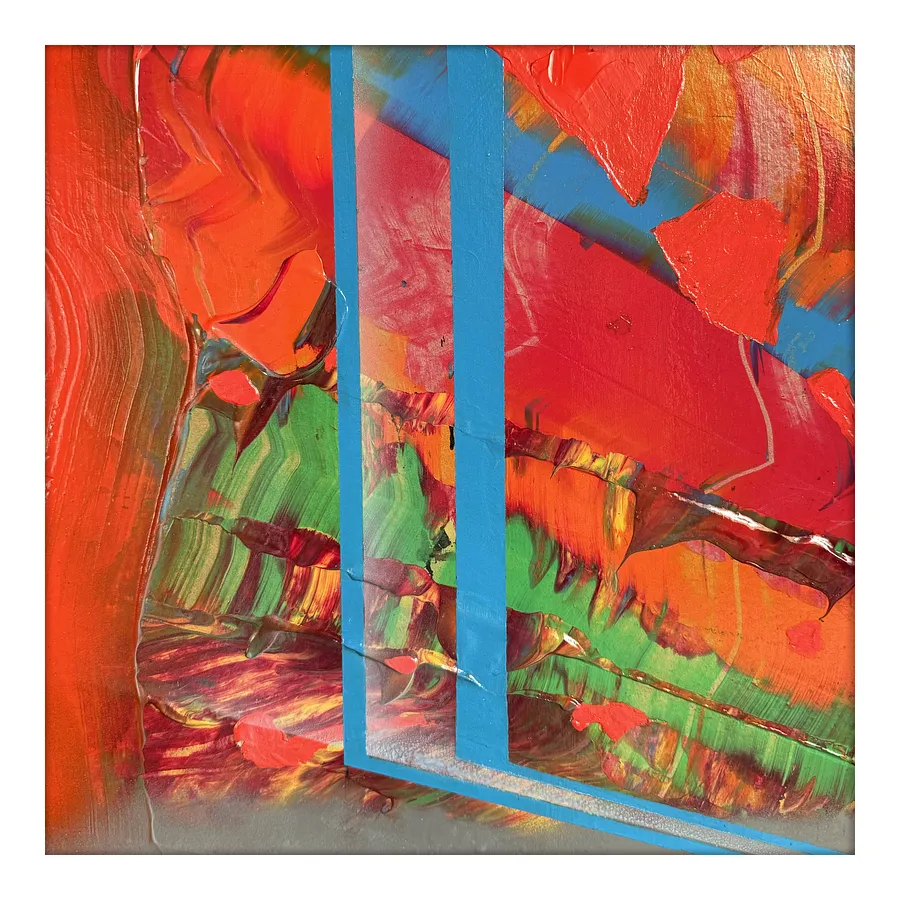 Immagine di 02.24. —  In the sky… / "Diaries / Signs of the Times" series di Maryan Besaga, dimensioni: 40 Х40 см, materiali: acrylic, cardboard, medium: Painting, città: Ukraine, serie: Diaries / Signs of Time, prezzo: €1500