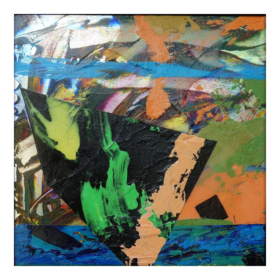 Immagine di 05.18 — "Diaries / Signs of the Times" Series di Maryan Besaga, dimensioni: 40 Х40 см, materiali: mixed media on metal, medium: Painting, città: Ukraine, serie: Diaries / Signs of Time, prezzo: €1500