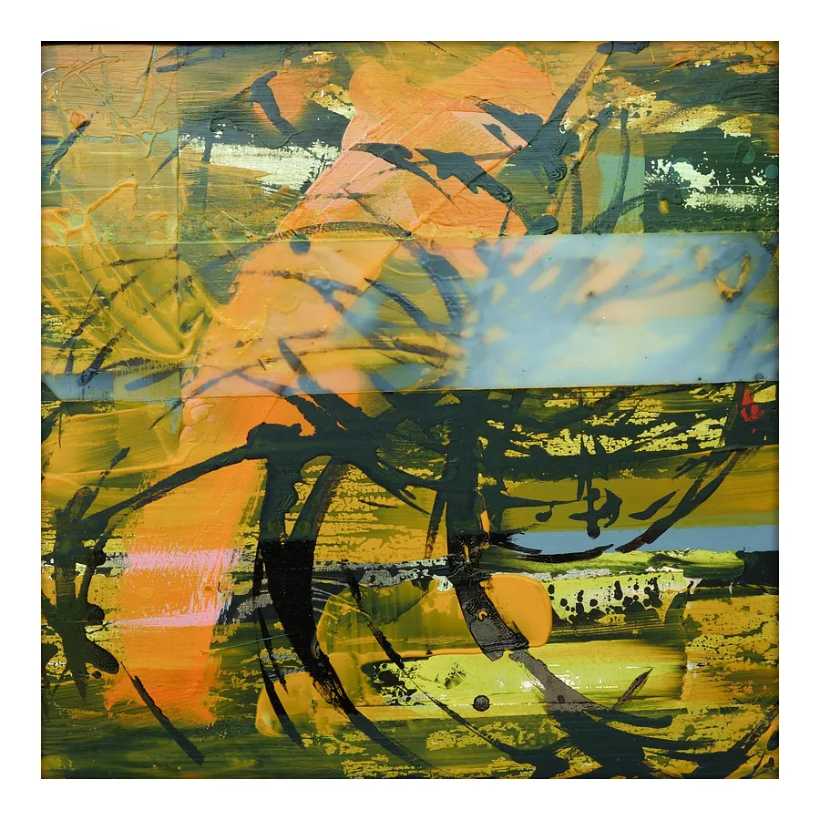 Immagine di 02.08 — /Diaries / Signs of the Times / Series di Maryan Besaga, dimensioni: 40 Х40 см, materiali: acrylic, enamel, wax, metal, medium: Painting, città: Ukraine, serie: Diaries / Signs of Time, prezzo: €1500