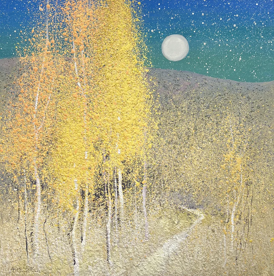 Immagine di Whisper of the Moonlit Forest di Andrii Kovalyk, dimensioni: 50x50 cm , medium: Original Artworks , serie: Sold, prezzo: €550