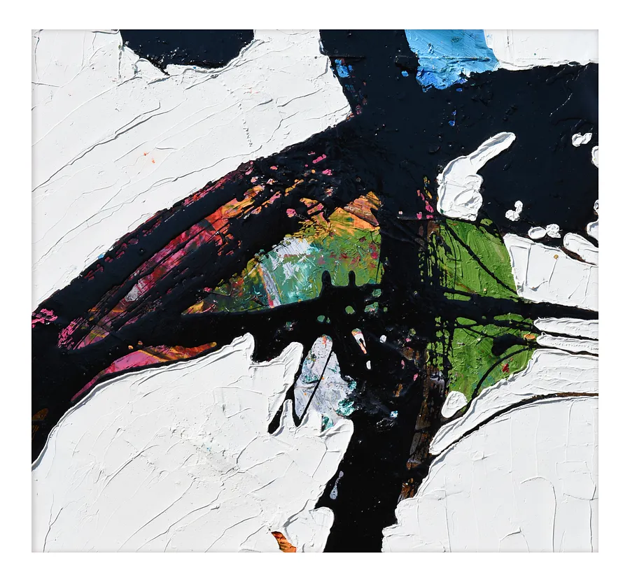 Immagine di 03.04  — "Diaries / Signs of the Times/ Series di Maryan Besaga, dimensioni: 40 Х40 см, materiali: mixed media on metal, medium: Painting, città: Poland, serie: Diaries / Signs of Time, prezzo: €1500