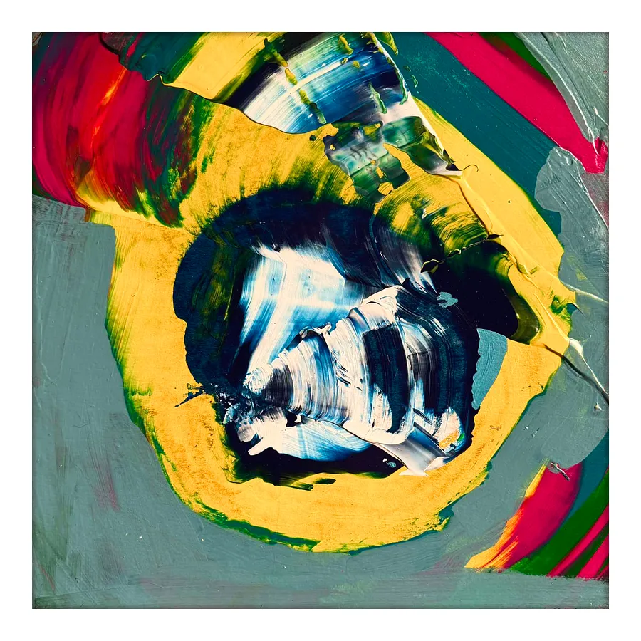 Immagine di 01.24. — In the sky…/ "Diaries / Signs of the Times" series di Maryan Besaga, dimensioni: 40 Х40 см, materiali: acrylic, cardboard, medium: Painting, città: Ukraine, serie: Diaries / Signs of Time, prezzo: €1500