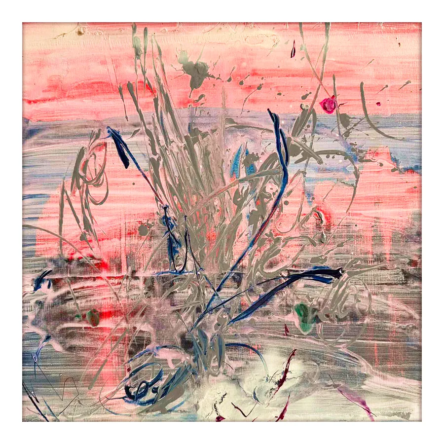Bild von 01.20 — New Encounter/ Series: "Diaries / Signs of the Times" von Maryan Besaga, Größe: 40 Х40 см, hergestellt aus acrylic, cardboard, Painting Medium, aus Ukraine, Teil der Diaries / Signs of Time Serie, zum Preis von €1500