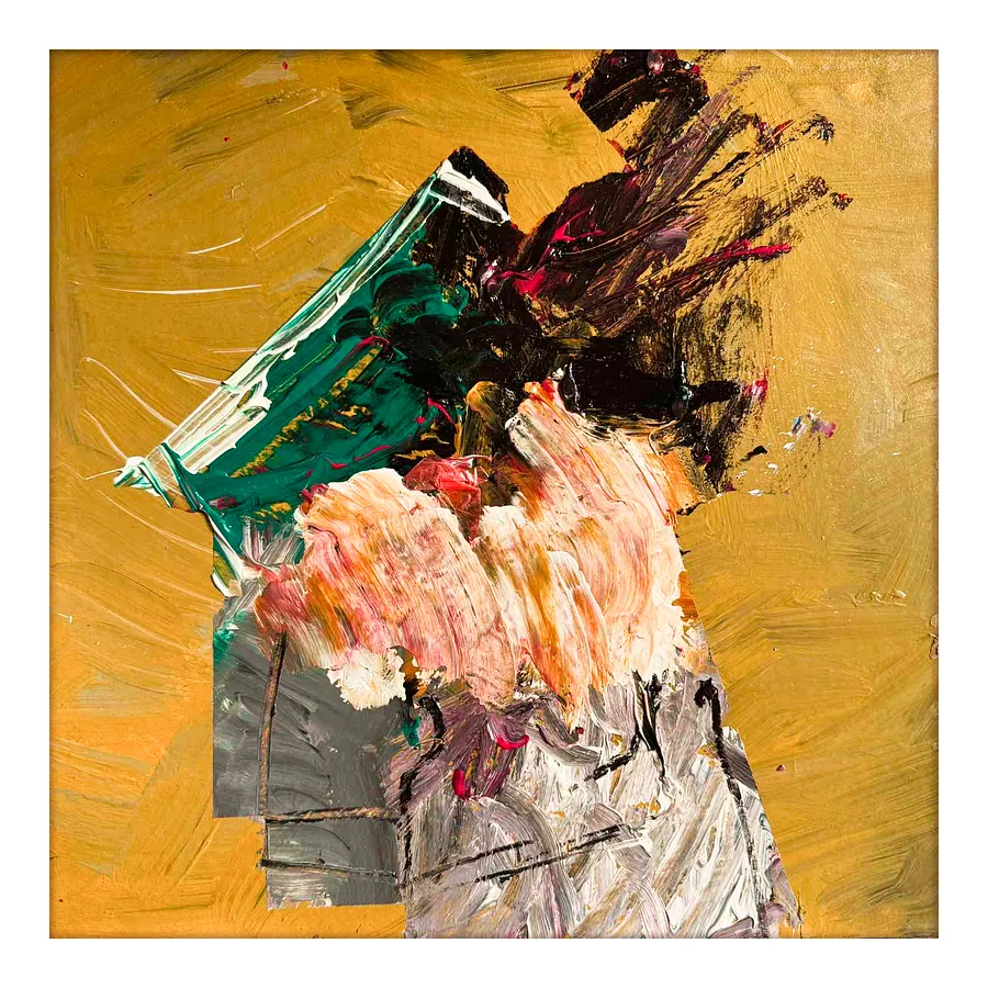 Immagine di 01–02/22 — "Diaries / Signs of the Times" Series di Maryan Besaga, dimensioni: 40 Х40 см, materiali: oil on cardboard, medium: Painting, città: Ukraine, serie: Diaries / Signs of Time, prezzo: €1500
