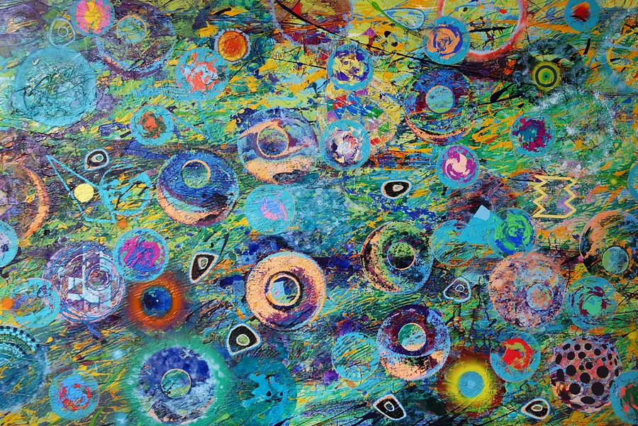 Immagine di "Origo / The Beginning" – Episode 05: "Prima Motus" Series di Maryan Besaga, dimensioni: 80х140 см, materiali: acrylic on canvas, medium: Painting, città:   Ukraine, serie: PRIMA MOTUS , prezzo: $8000
