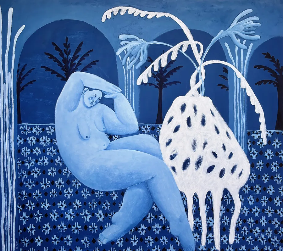 Obraz Poster “Night sky” autorstwa Diana Ruban , rozmiar: 50 х 60 cm, wykonany z Paper 200 gsm , medium Painting, z Ukraine , część serii Poster, cena: $35