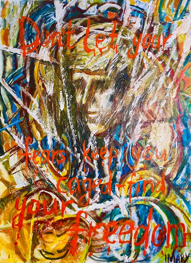 Imagen de “Find Your Freedom” de IMARY, tamaño: 110 × 80, hecho de Canvas, oil, acrylic, medio Painting, con un precio de €3400
