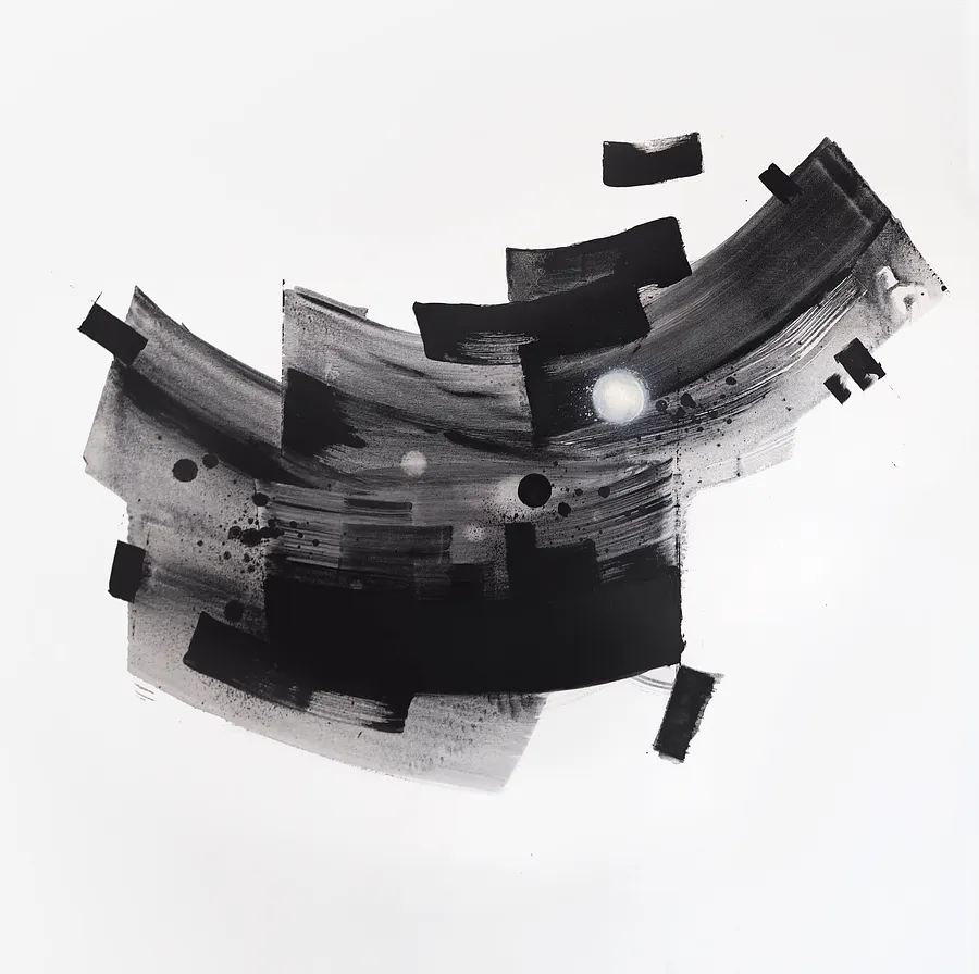 Imagen de Fragment de Maryna Karapetian, tamaño: 80 x 80 cm, hecho de acrylics, spray paints, canvas, medio Painting, de Barcelona, Spain, parte de la serie Act of Preservation, con un precio de €600