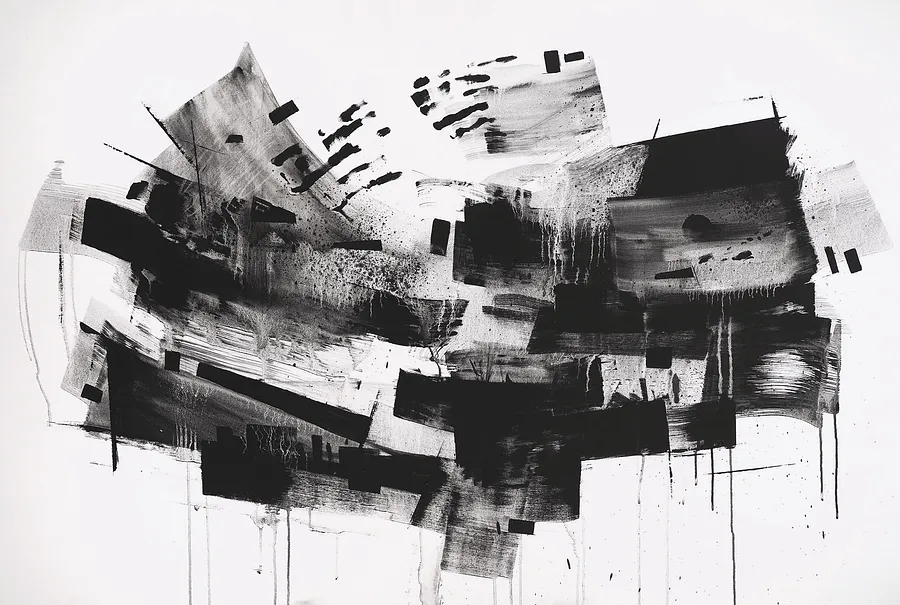 Imagen de Fading Memories de Maryna Karapetian, tamaño: 146 x 97 cm, hecho de acrylics, spray paints, canvas, medio Painting, de Barcelona, Spain, parte de la serie Act of Preservation, con un precio de €1000
