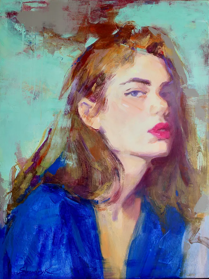 Immagine di In Blue di Tetiana Shendryk, dimensioni: 80 × 60 cm, materiali: acrylic on canvas, medium: Painting, prezzo: Prezzo su richiesta
