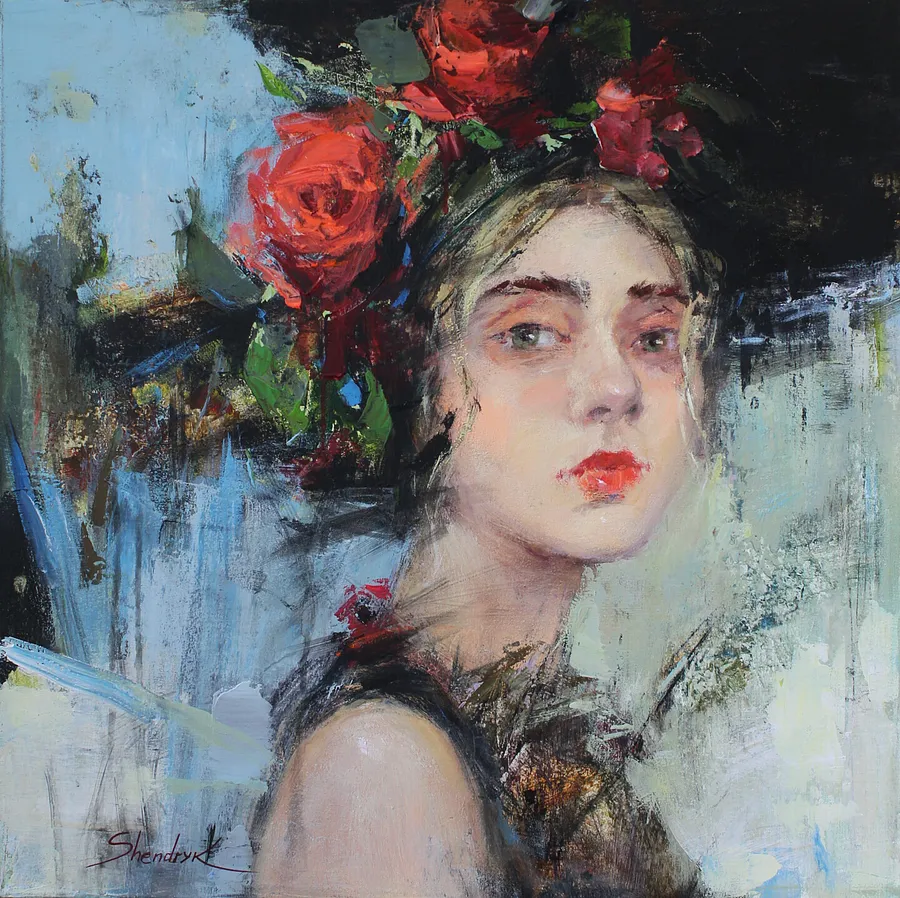 Image de Nameless girl par Tetiana Shendryk, taille : 60 × 60 cm, fabriqué avec acrylic on canvas, médium Painting, au prix de Prix sur demande