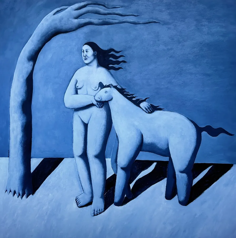 Obraz Poster “ Last Light” autorstwa Diana Ruban , rozmiar: 50x50 cm, wykonany z Paper 200 gms, medium Painting, z Ukraine , część serii Poster, cena: $35