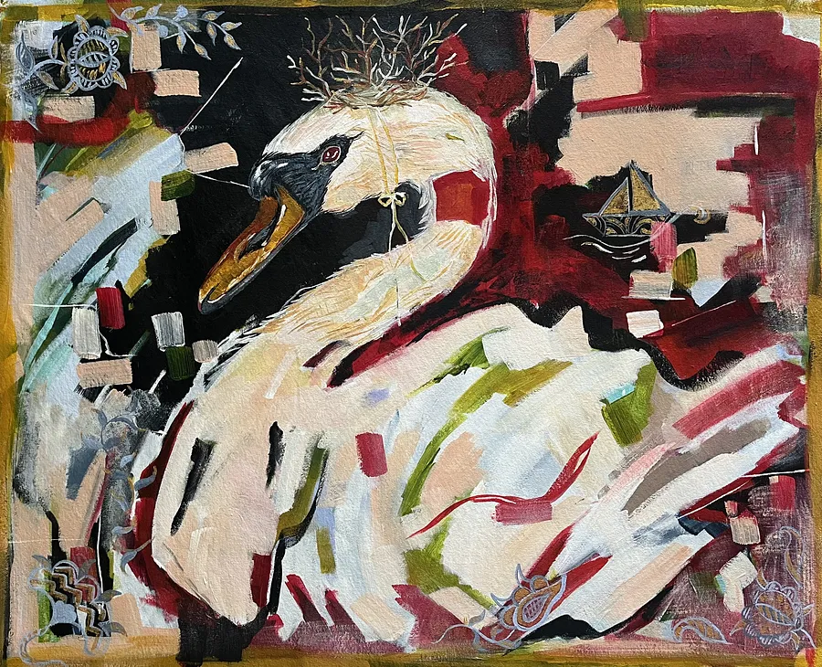 Bild von Untitled von Maryna Kovalchuk, Größe: 34 W x 27 H, Painting Medium, zum Preis von $590