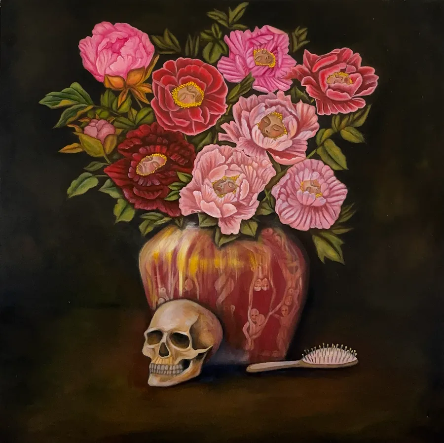 Immagine di Life and Death di Stanislava Romanova, dimensioni: 100x100 cm, materiali: oil + canvas, medium: Painting, città: Odesa, Ukraine, prezzo: $1000 (≈ 45.239 грн)