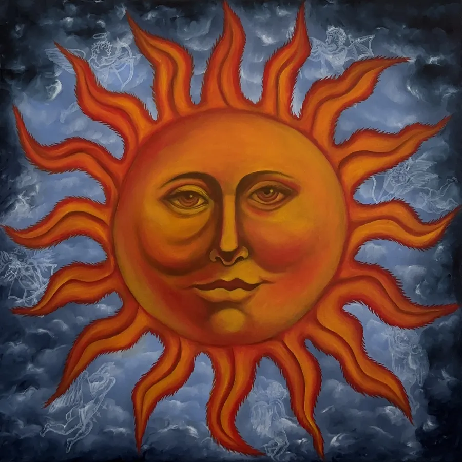 Immagine di The Weary Sun di Stanislava Romanova, dimensioni: 100x100 cm, materiali: oil + canvas, medium: Painting, città: Odesa, Ukraine, prezzo: $1000 (≈ 45.239 грн)