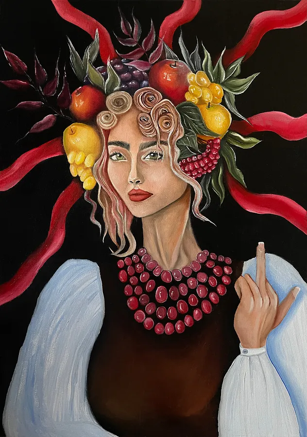 Immagine di Fuck war di Stanislava Romanova, dimensioni: 50x70 cm, materiali: oil on canvas, medium: Painting, città: Zurich, Switzerland