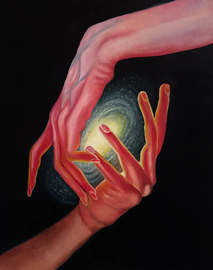 Bild von Universe von Stanislava Romanova, Größe: 40x50cm, hergestellt aus oil on canvas, Painting Medium, aus Odesa, Ukraine