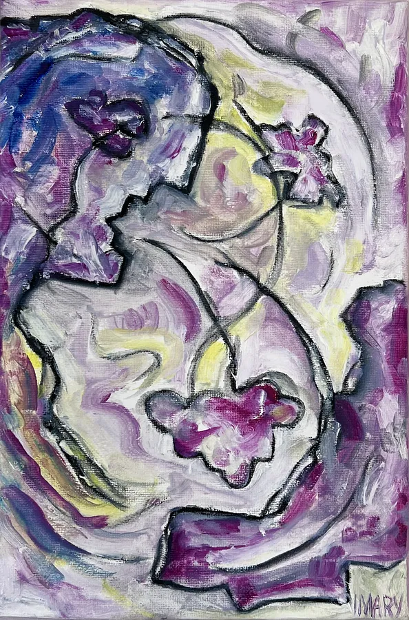 Imagen de Secret Blossoming de IMARY, tamaño: 30 × 20, hecho de canvas, oil, medio Painting, parte de la serie Metanoia, con un precio de €700