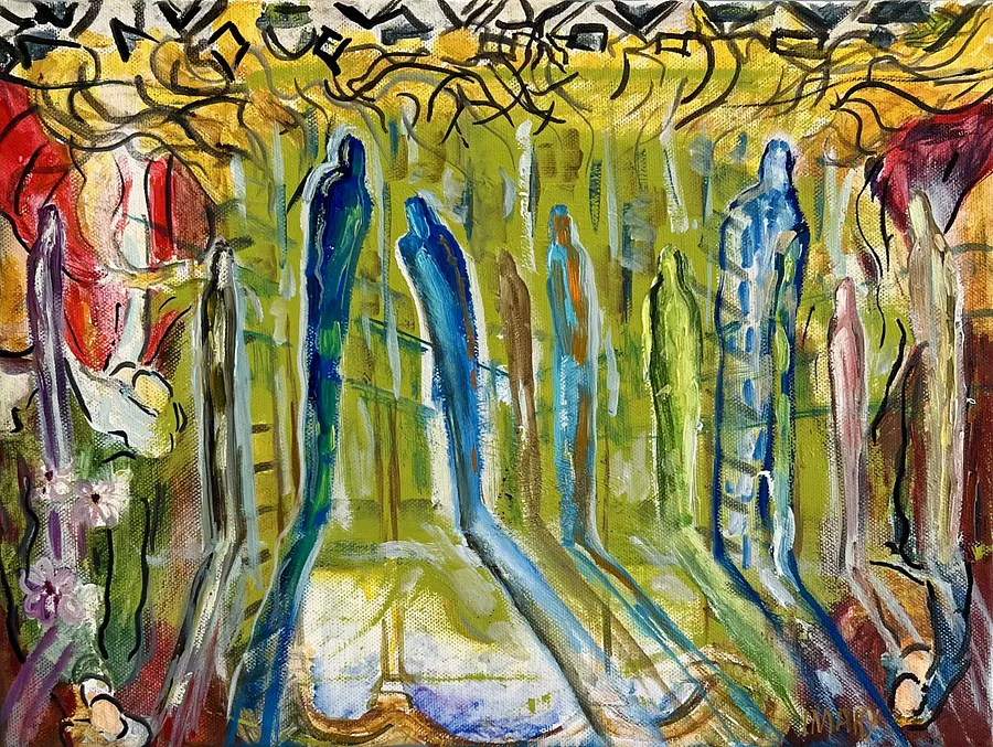 Obraz Golden Tresses autorstwa IMARY, rozmiar: 30 × 40, wykonany z Canvas, oil, medium Painting, cena: €550